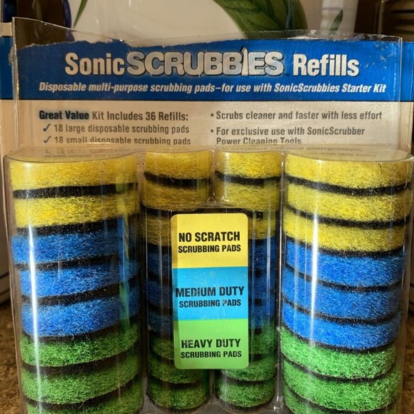 Sonic Scrubber Scrubbies Refills Kitchen Bathroom - Picture 2 of 3